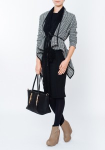 cardigan colturi in doua culori