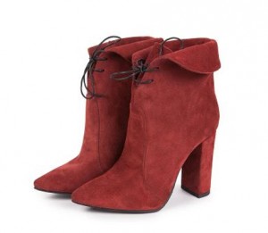 botine cu toc gros