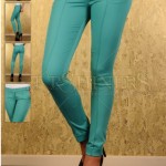 Pantaloni turcoaz Fofy